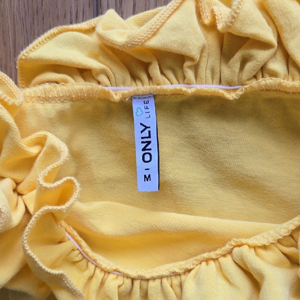 Only Yellow Ruffled Tank Top - Picture 3 of 7